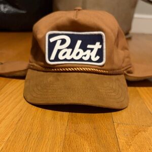 Target Brown Hat with Blue Patch